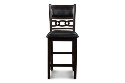 New Classic Furniture - Gia 30in Counter Table With 2 Chairs & Stg Shelf-Ebony - D1701-32S-EBY veiw 9
