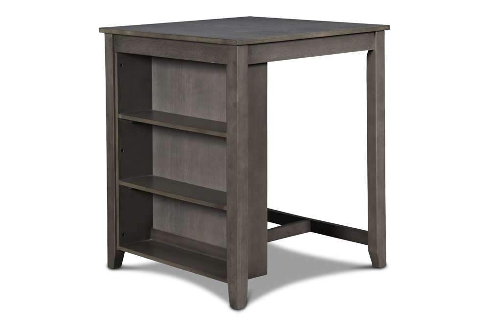 New Classic Furniture - Gia 30in Counter Table With 2 Chairs & Stg Shelf-Gray - D1701-32S-GRY veiw 4