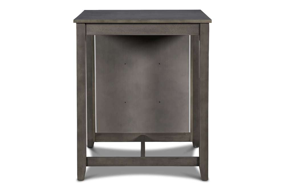 New Classic Furniture - Gia 30in Counter Table With 2 Chairs & Stg Shelf-Gray - D1701-32S-GRY veiw 7