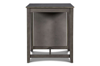 New Classic Furniture - Gia 30in Counter Table With 2 Chairs & Stg Shelf-Gray - D1701-32S-GRY veiw 7