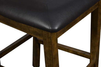 New Classic Furniture - Gia 42in Counter Drop Leaf Table With 2 Chairs-Brown - D1701-42S-BRN veiw 2