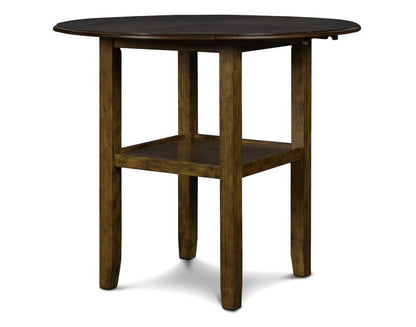 New Classic Furniture - Gia 42in Counter Drop Leaf Table With 2 Chairs-Brown - D1701-42S-BRN veiw 3