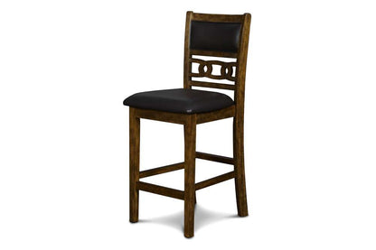 New Classic Furniture - Gia 42in Counter Drop Leaf Table With 2 Chairs-Brown - D1701-42S-BRN veiw 6