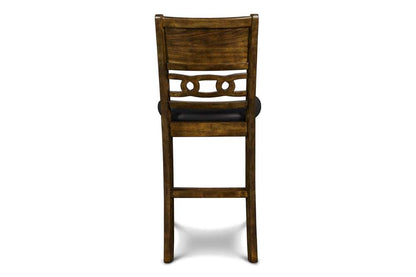 New Classic Furniture - Gia 42in Counter Drop Leaf Table With 2 Chairs-Brown - D1701-42S-BRN veiw 8