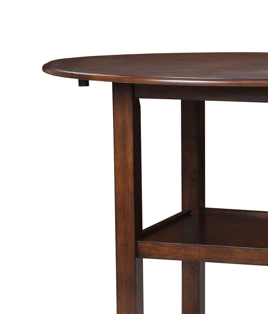 New Classic Furniture - Gia 42in Counter Drop Leaf Table With 2 Chairs-Cherry - D1701-42S-CHY veiw 2