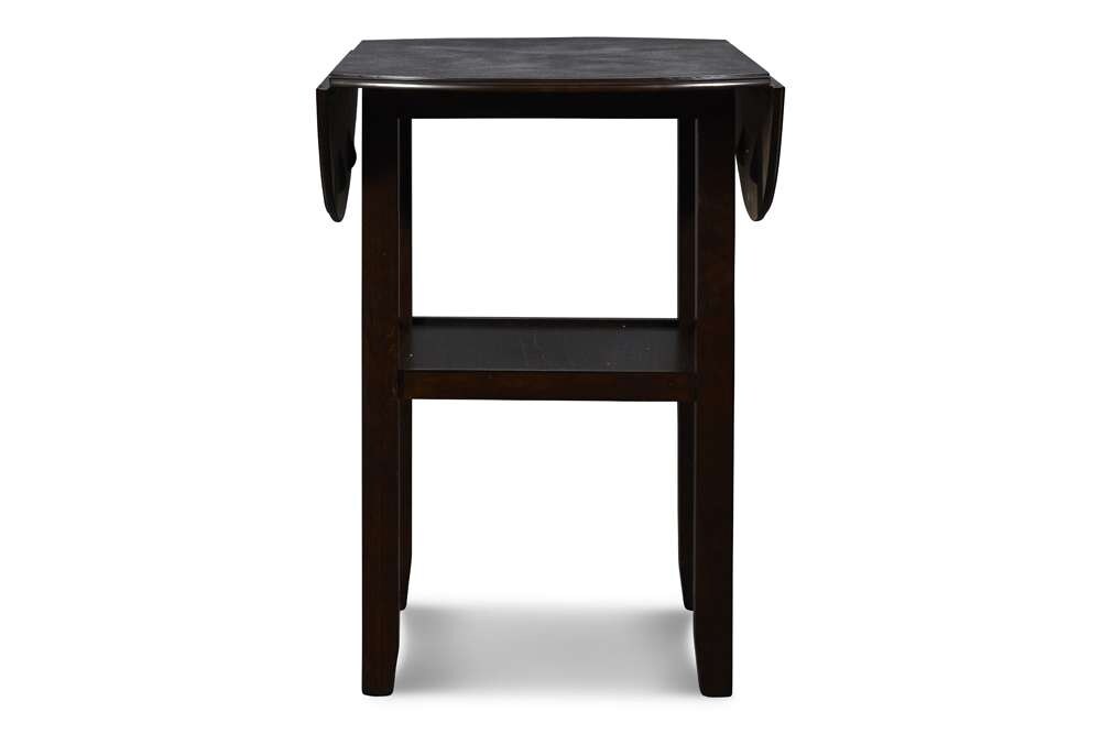 New Classic Furniture - Gia 42in Counter Drop Leaf Table With 2 Chairs-Ebony - D1701-42S-EBY veiw 4