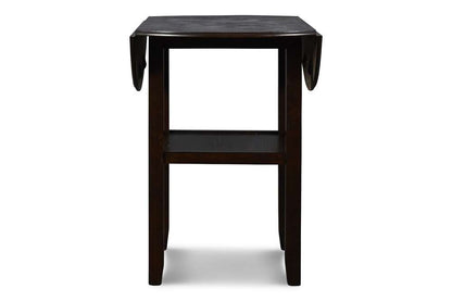New Classic Furniture - Gia 42in Counter Drop Leaf Table With 2 Chairs-Ebony - D1701-42S-EBY veiw 4