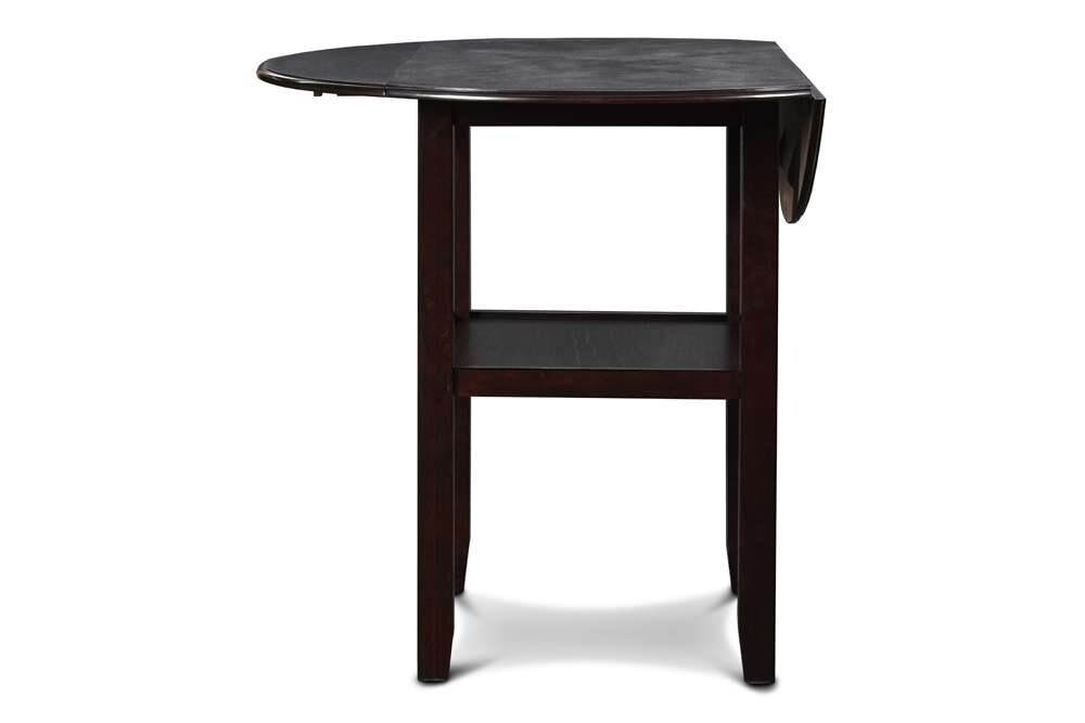 New Classic Furniture - Gia 42in Counter Drop Leaf Table With 2 Chairs-Ebony - D1701-42S-EBY veiw 5