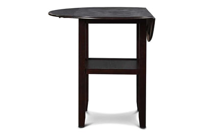 New Classic Furniture - Gia 42in Counter Drop Leaf Table With 2 Chairs-Ebony - D1701-42S-EBY veiw 5