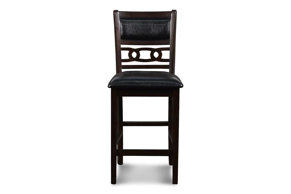 New Classic Furniture - Gia 42in Counter Drop Leaf Table With 2 Chairs-Ebony - D1701-42S-EBY veiw 8