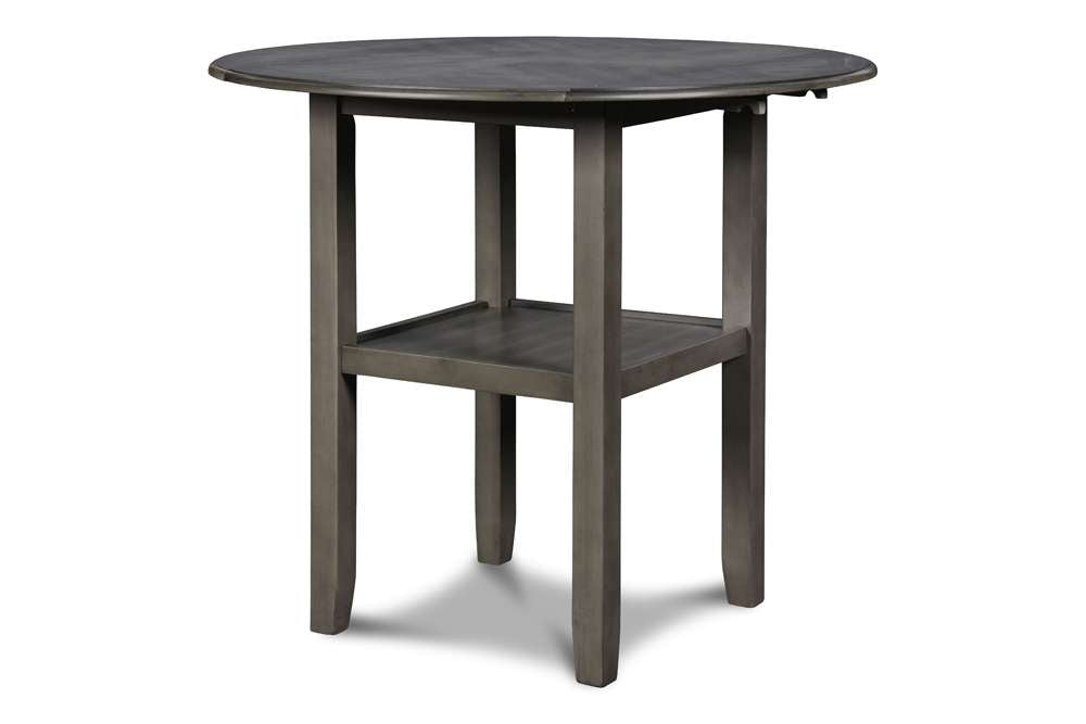 New Classic Furniture - Gia 42in Counter Drop Leaf Table With 2 Chairs-Gray - D1701-42S-GRY veiw 5