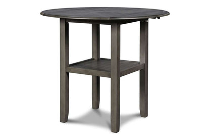 New Classic Furniture - Gia 42in Counter Drop Leaf Table With 2 Chairs-Gray - D1701-42S-GRY veiw 5