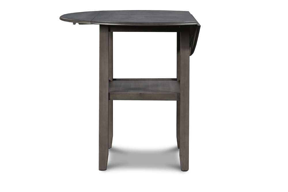 New Classic Furniture - Gia 42in Counter Drop Leaf Table With 2 Chairs-Gray - D1701-42S-GRY veiw 7
