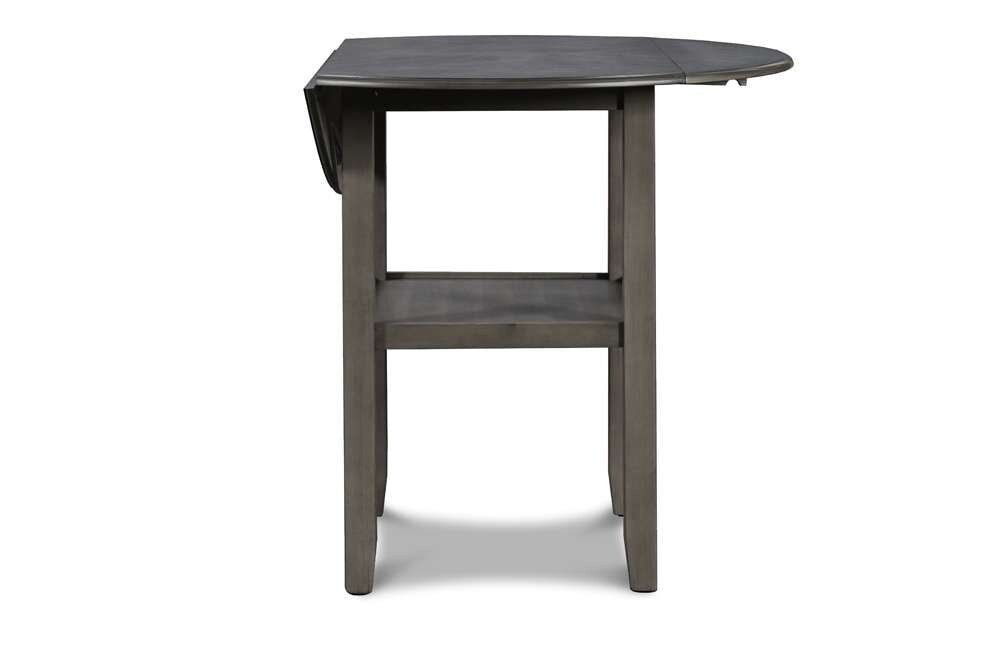 New Classic Furniture - Gia 42in Counter Drop Leaf Table With 2 Chairs-Gray - D1701-42S-GRY veiw 8