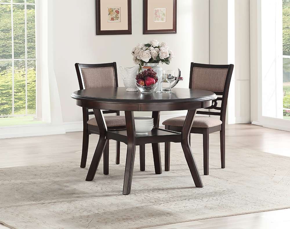 New Classic Furniture - Gia 42in Dining Drop Leaf Table With 2 Chairs-Cherry - D1701-40S-CHY veiw 1