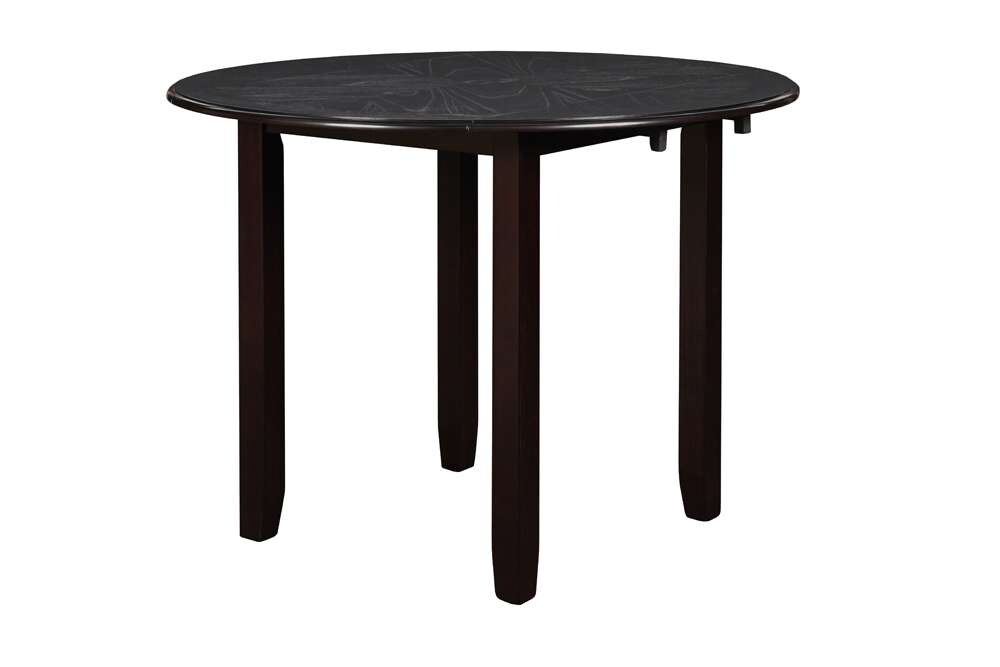 New Classic Furniture - Gia 42in Dining Drop Leaf Table With 2 Chairs-Ebony - D1701-40S-EBY veiw 5
