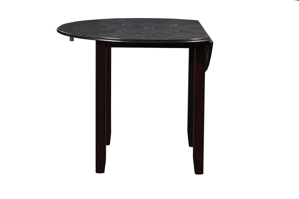 New Classic Furniture - Gia 42in Dining Drop Leaf Table With 2 Chairs-Ebony - D1701-40S-EBY veiw 8