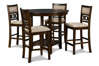New Classic Furniture - Gia Round Counter Dining 5 Pc Set - Cherry - D1701-52S-CHY veiw 1