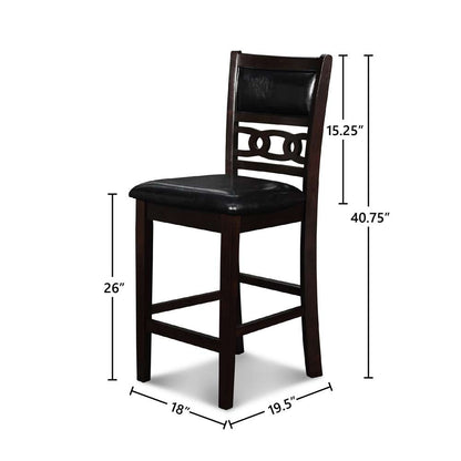 New Classic Furniture - Gia Round Counter Dining 5 Pc Set-Ebony - D1701-52S veiw 3
