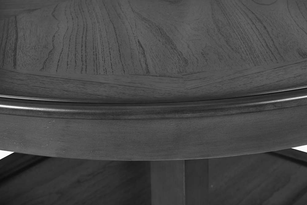 New Classic Furniture - Gia Round Counter Dining 5 Pc Set - Gray - D1701-52S-GRY veiw 7