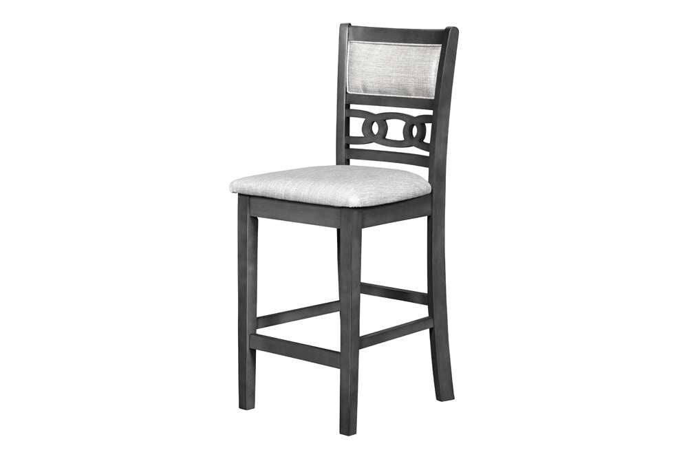 New Classic Furniture - Gia Round Counter Dining 5 Pc Set - Gray - D1701-52S-GRY veiw 8