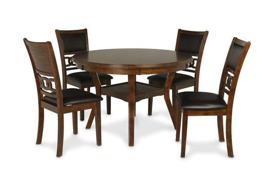 New Classic Furniture - Gia Round Dining 5 Pc Set-Brown - D1701-50S-BRN veiw 1