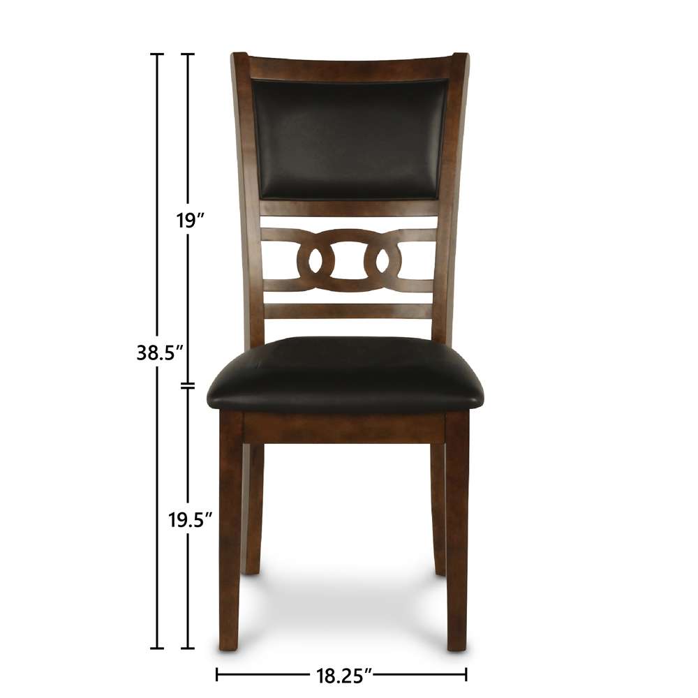 New Classic Furniture - Gia Round Dining 5 Pc Set-Brown - D1701-50S-BRN veiw 3