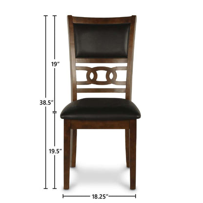 New Classic Furniture - Gia Round Dining 5 Pc Set-Brown - D1701-50S-BRN veiw 3