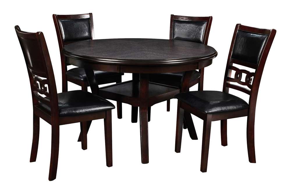 New Classic Furniture - Gia Round Dining 5 Pc Set-Ebony - D1701-50S veiw 1