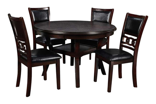 New Classic Furniture - Gia Round Dining 5 Pc Set-Ebony - D1701-50S veiw 1