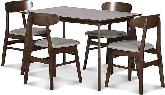 New Classic Furniture - Morocco 47in Rect Dining Table and 4 Chairs - Light Gray - 40-331GR-D4C veiw 1