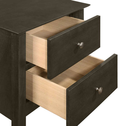 New Classic Furniture - Zodiac 2 Drawer Nightstand-Gray - B1563G-040 veiw 4