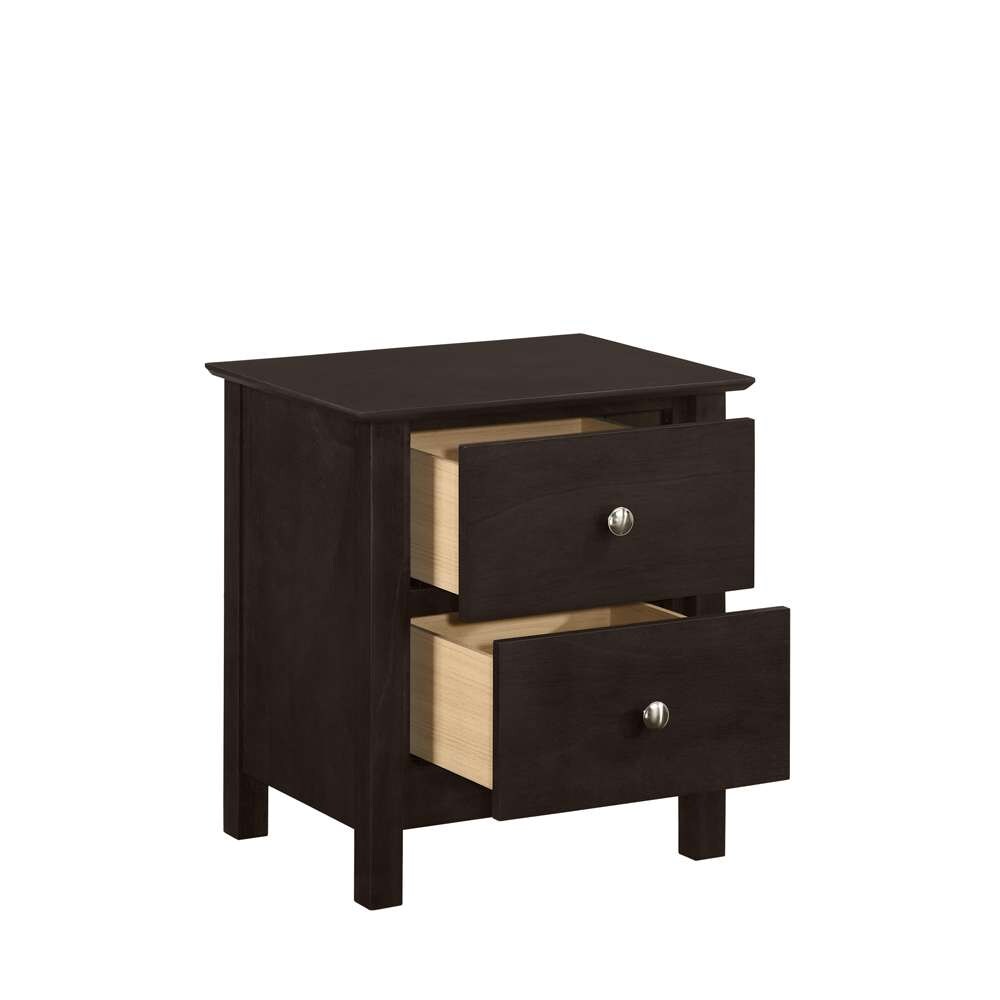 New Classic Furniture - Zodiac 2 Drawer Nightstand-Merlot - B1563M-040 veiw 3