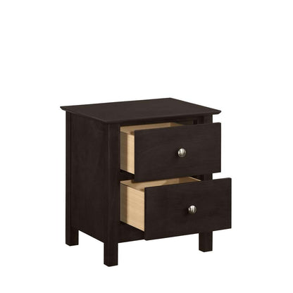 New Classic Furniture - Zodiac 2 Drawer Nightstand-Merlot - B1563M-040 veiw 3