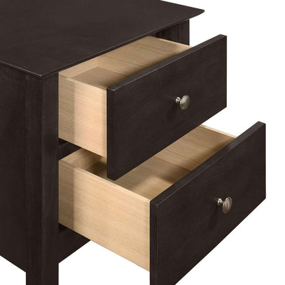 New Classic Furniture - Zodiac 2 Drawer Nightstand-Merlot - B1563M-040 veiw 4
