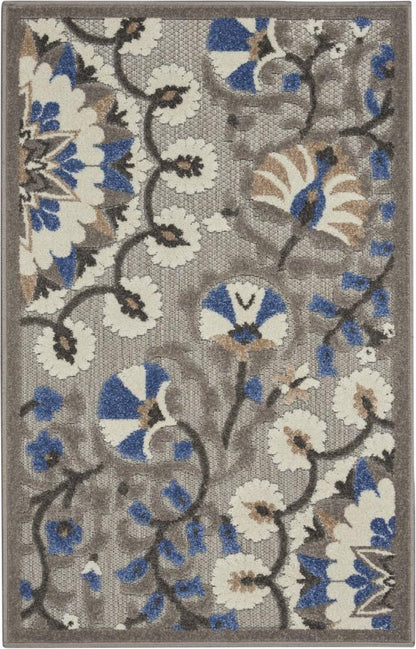 Nourison - Aloha 28in x 4 Bone Patio Area Rug - ALH20-99446739476 veiw 1