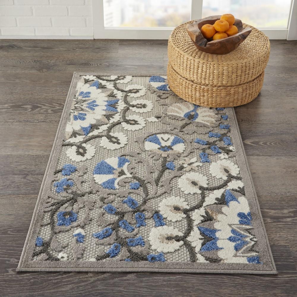 Nourison - Aloha 28in x 4 Bone Patio Area Rug - ALH20-99446739476 veiw 2