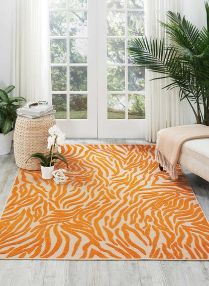 Nourison - Aloha ALH04 Orange 36in x 56in Indoor-outdoor Area Rug - ALH04-99446242570 veiw 2