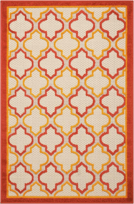 Nourison - Aloha ALH06 Red 28in x 4 Indoor-outdoor Area Rug - ALH06-99446299086_CLOSEOUT veiw 1