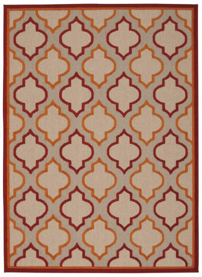 Nourison - Aloha ALH06 Red 96in x 13 Oversized Indoor-outdoor Rug - ALH06-99446242839_CLOSEOUT veiw 1