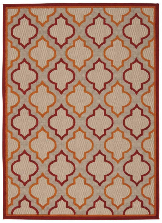 Nourison - Aloha ALH06 Red 96in x 13 Oversized Indoor-outdoor Rug - ALH06-99446242839_CLOSEOUT veiw 1