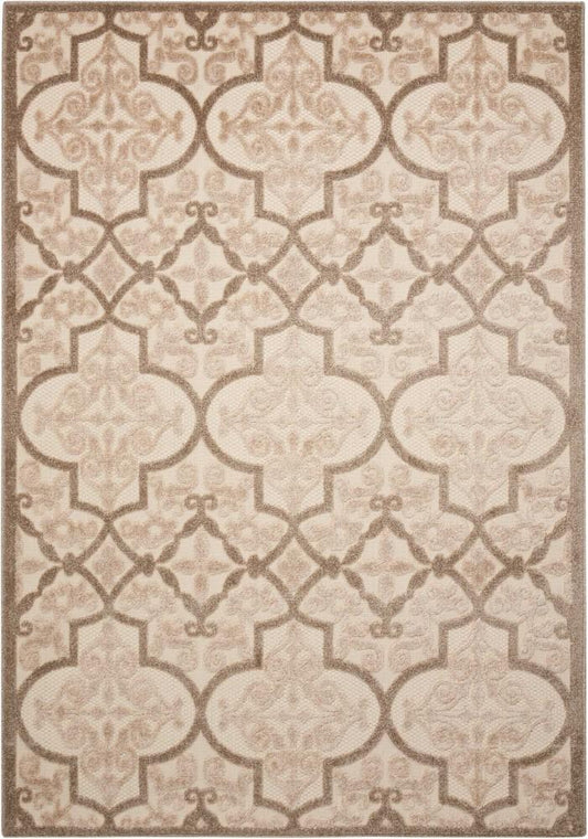 Nourison - Aloha ALH14 Beige 53in x 75in Indoor-outdoor Area Rug - ALH14-99446376299 veiw 1