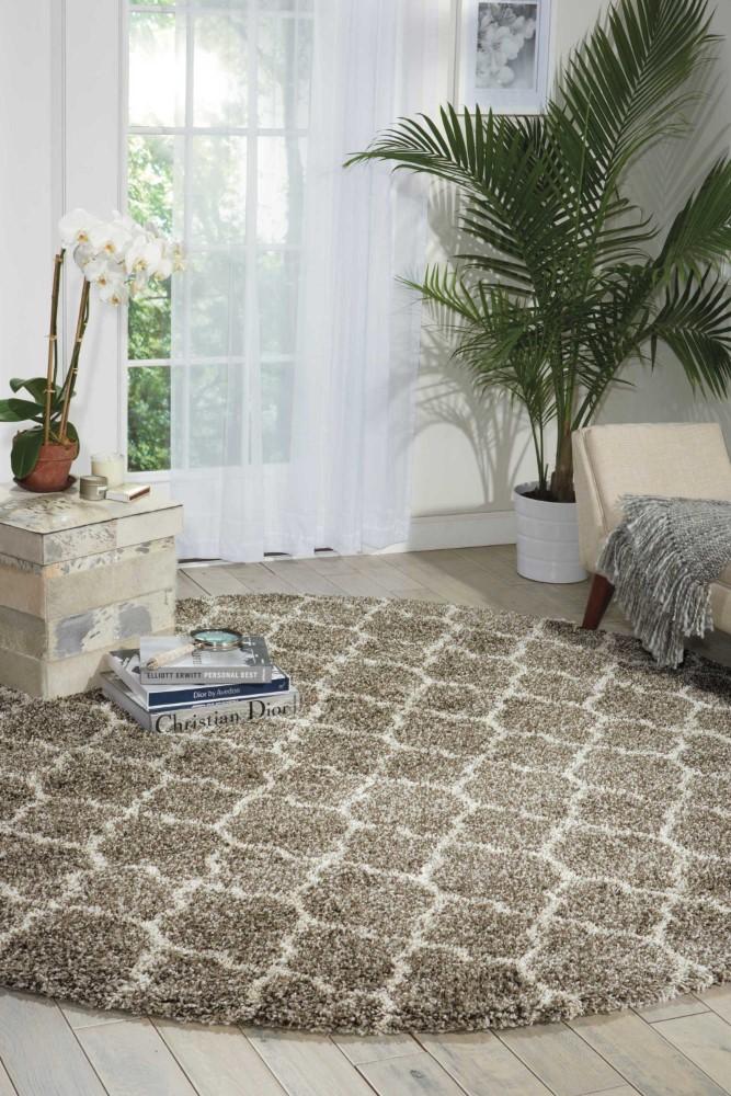Nourison - Amore AMOR2 Beige 710in x Round Rug - AMOR2-99446320438_CLOSEOUT veiw 2
