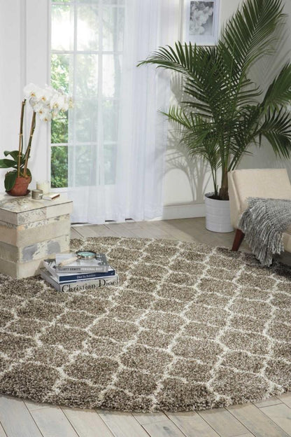 Nourison - Amore AMOR2 Beige 710in x Round Rug - AMOR2-99446320438_CLOSEOUT veiw 2