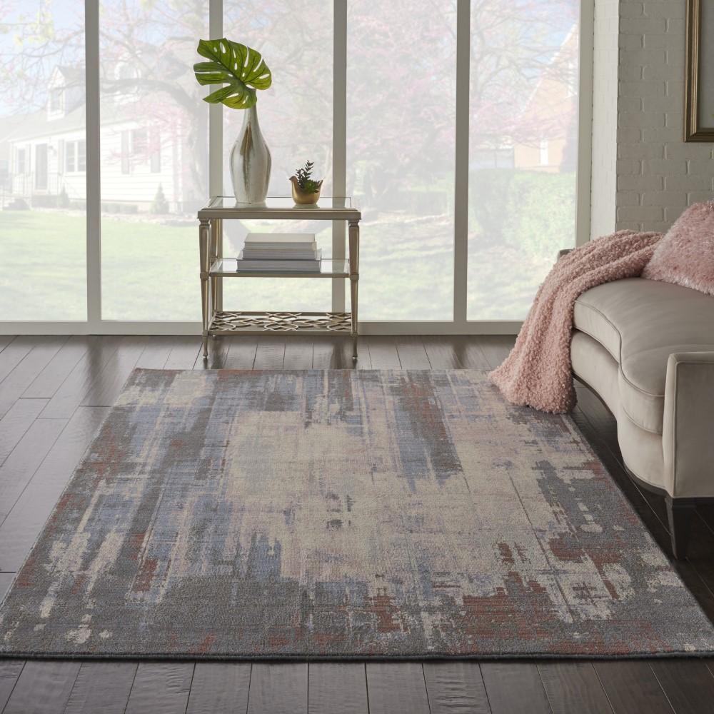 Nourison - Artworks ATW04 Multicolor 56in x 8 Abstract Area Rug - ATW04-99446710895 - CLOSEOUT veiw 2