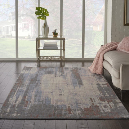 Nourison - Artworks ATW04 Multicolor 56in x 8 Abstract Area Rug - ATW04-99446710895 - CLOSEOUT veiw 2