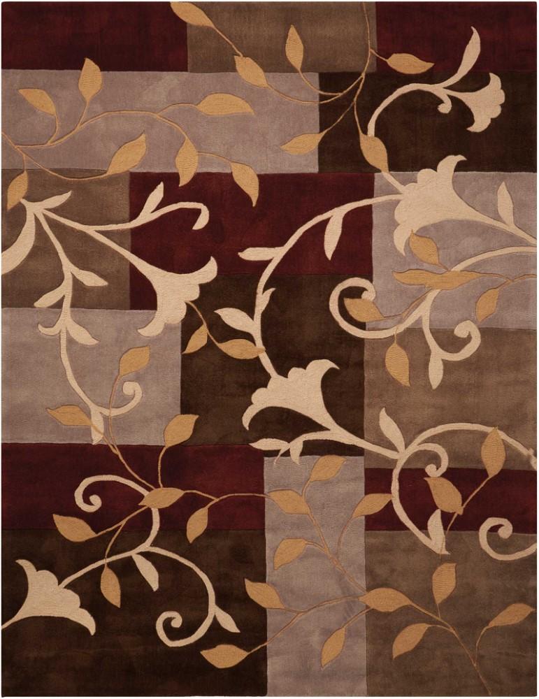 Nourison - Contour CON01 Brown 73in x 93in Rug - CON01-99446066480 veiw 1