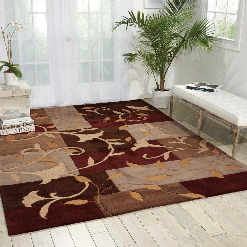 Nourison - Contour CON01 Brown 73in x 93in Rug - CON01-99446066480 veiw 2