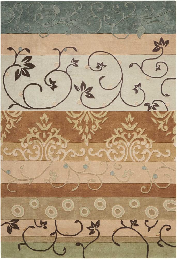 Nourison - Contour CON10 Green 73in x 93in Rug - CON10-99446076120 veiw 1