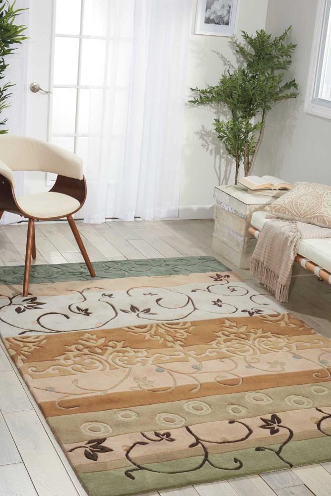 Nourison - Contour CON10 Green 73in x 93in Rug - CON10-99446076120 veiw 2